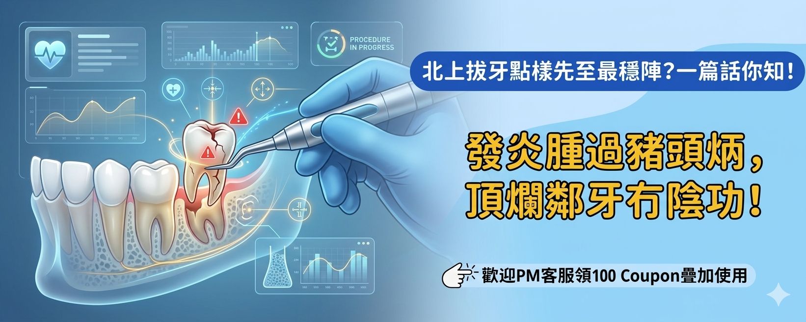 北上拔牙一日來回得唔得？